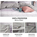 Printed Duvet Cover with Zipper Closure & Matching Pillow Covers - Single/Double/King