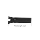 YKK Nylon Concealed Zip, Black Closed End Invisible Zipper Sewing