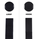 YKK Sew-On Hook & Loop Fastener Tape, Non-Adesive Interlocking Tape White Black Strip