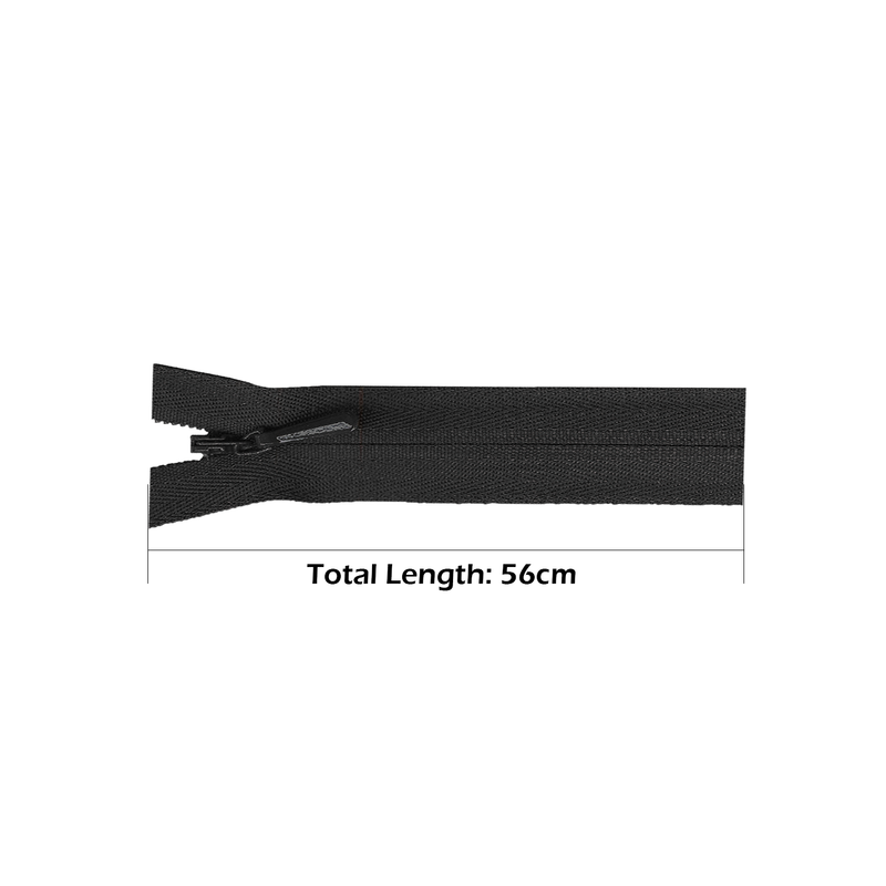 YKK Nylon Concealed Zip, Black Closed End Invisible Zipper Sewing