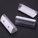 Transparent Table Skirting Clips, Plastic Tablecloth Clips With Hook & Loop Strips - 12pcs