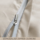 Ultra Soft Duvet Cover with Zipper Closure & 2 Matching Pillow Covers - Single/Double/King