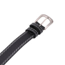 PU Leather Men's Wide Waist Belt With Silver Pin Buckle, 20mm Skinny Adjustable Waistband for Jeans, Trouser, Fashion Accessory