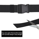 Nylon Webbing Military-Style Belt, 1.5â€ Canvas Belt with Quick-Release Plastic Buckle, Tactical Belt