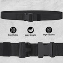 Nylon Webbing Military-Style Belt, 1.5â€ Canvas Belt with Quick-Release Plastic Buckle, Tactical Belt