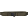 Nylon Webbing Military-Style Belt, 1.5” Canvas Belt with Quick-Release Plastic Buckle, Tactical Belt