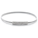 25" Skinny Diamante Thin Stretchable Spring Waist Belt, Women Fashion Accessory  - Silver, Gold