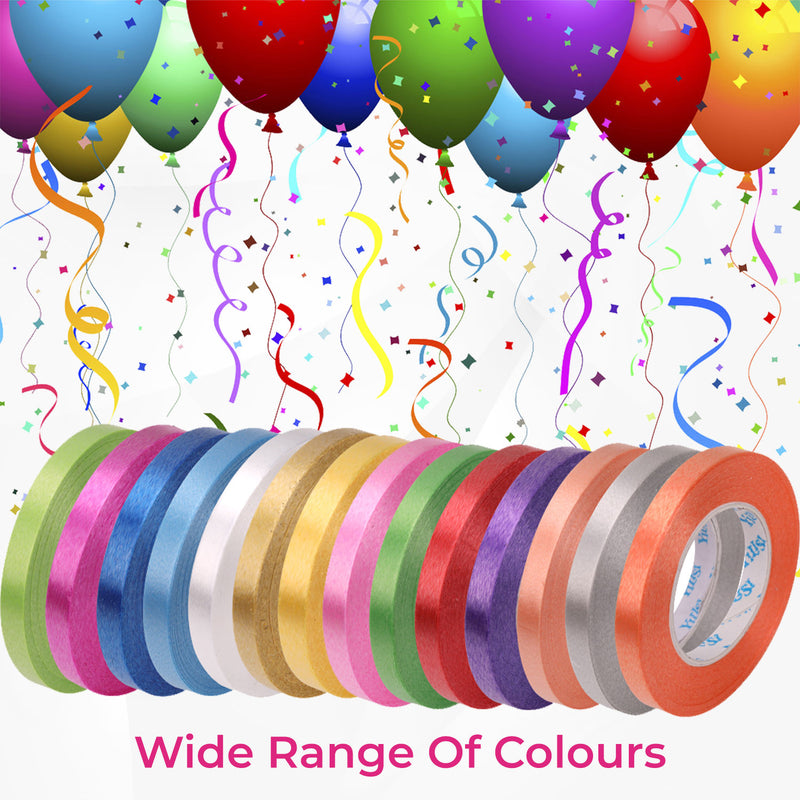 5mm Metallic Curling Balloon Ribbon Roll - 10 Metres