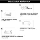 Plain Sofa Cover Elastic Stretch Couch Fit Settee Slipcover, Premium Non Slip Spandex