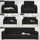 Plain Sofa Cover Elastic Stretch Couch Fit Settee Slipcover, Premium Non Slip Spandex