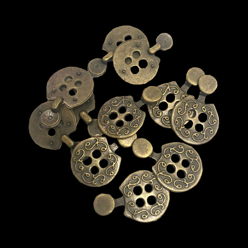 16mm Vintage Style Metal Buttons 4 Holes Fancy Sew On Buttons