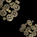 16mm Vintage Style Metal Buttons 4 Holes Fancy Sew On Buttons