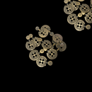 16mm Vintage Style Metal Buttons 4 Holes Fancy Sew On Buttons