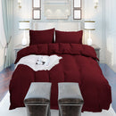 Ultra Soft Duvet Cover with Zipper Closure & 2 Matching Pillow Covers - Single/Double/King
