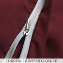 Ultra Soft Duvet Cover with Zipper Closure & 2 Matching Pillow Covers - Single/Double/King