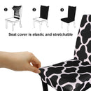 Floral Style Short Spandex Printed Dining Chair Covers Slipcover Wedding Chair Decor