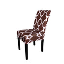 Floral Style Short Spandex Printed Dining Chair Covers Slipcover Wedding Chair Decor