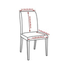 Christmas Spandex Chair Cover Stretch Washable Chair Slipcover Christmas Party Seat Cover