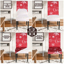 Christmas Spandex Chair Cover Stretch Washable Chair Slipcover Christmas Party Seat Cover