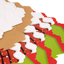 Christmas Cupcake Wrappers & Toppers Set - 48pcs