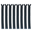 YKK Open End Nylon Black Zipper Medium Weight For Jackets, Cardigans Bag