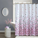 Shower Curtain With Hooks, Waterproof Polyester Fabric, Washable Bath Curtain UK