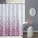 Polyester Shower Curtain, Waterproof Bath Curtain with Hooks