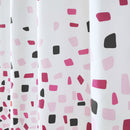 Polyester Shower Curtain, Waterproof Bath Curtain with Hooks