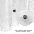 3D Effect Shower Curtain Liner Mould Mildew Resistant With 12 Curtain Hook