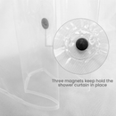 3D Effect Shower Curtain Liner Mould Mildew Resistant With 12 Curtain Hook