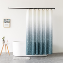 Shower Curtain With Hooks, Waterproof Polyester Fabric, Washable Bath Curtain UK