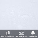 Shower Curtain With 12 Curtain Hook Mould & Mildew Water Resistant Plain Bathroom Curtain