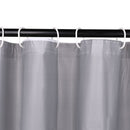 Shower Curtain With 12 Curtain Hook Mould & Mildew Water Resistant Plain Bathroom Curtain