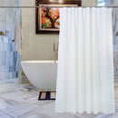 Shower Curtain With 12 Curtain Hook Mould & Mildew Water Resistant Plain Bathroom Curtain