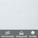 Shower Curtain With 12 Curtain Hook Mould & Mildew Water Resistant Plain Bathroom Curtain