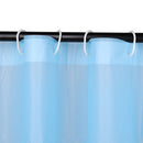 Shower Curtain With 12 Curtain Hook Mould & Mildew Water Resistant Plain Bathroom Curtain