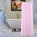 Shower Curtain With 12 Curtain Hook Mould & Mildew Water Resistant Plain Bathroom Curtain