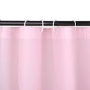 Shower Curtain With 12 Curtain Hook Mould & Mildew Water Resistant Plain Bathroom Curtain