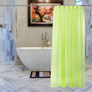 Shower Curtain With 12 Curtain Hook Mould & Mildew Water Resistant Plain Bathroom Curtain
