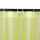 Shower Curtain With 12 Curtain Hook Mould & Mildew Water Resistant Plain Bathroom Curtain