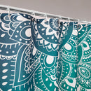 Polyester Shower Curtain, Waterproof Bath Curtain with Hooks