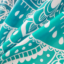 Polyester Shower Curtain, Waterproof Bath Curtain with Hooks