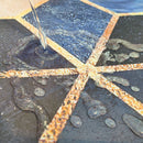 Polyester Shower Curtain, Waterproof Bath Curtain with Hooks