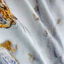 Polyester Shower Curtain, Waterproof Bath Curtain with Hooks