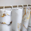 Polyester Shower Curtain, Waterproof Bath Curtain with Hooks