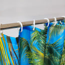 Polyester Shower Curtain, Waterproof Bath Curtain with Hooks
