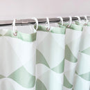 Polyester Shower Curtain, Waterproof Bath Curtain with Hooks