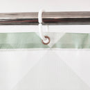 Polyester Shower Curtain, Waterproof Bath Curtain with Hooks