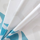Polyester Shower Curtain, Waterproof Bath Curtain with Hooks