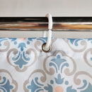 Polyester Shower Curtain, Waterproof Bath Curtain with Hooks